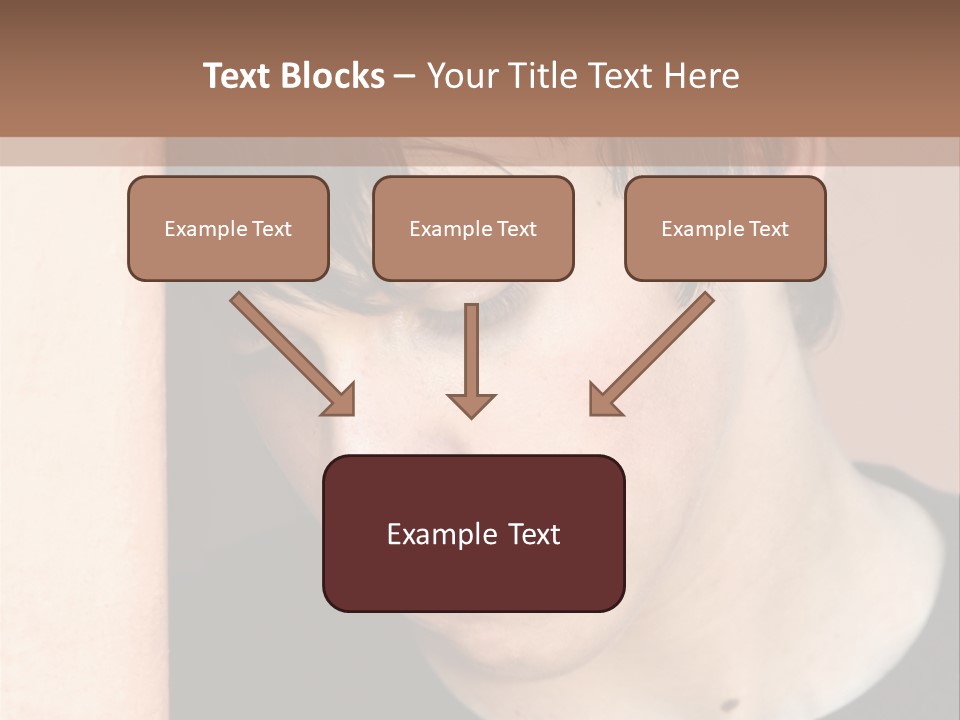 A Young Man Leaning Against A Wall With His Eyes Closed PowerPoint Template