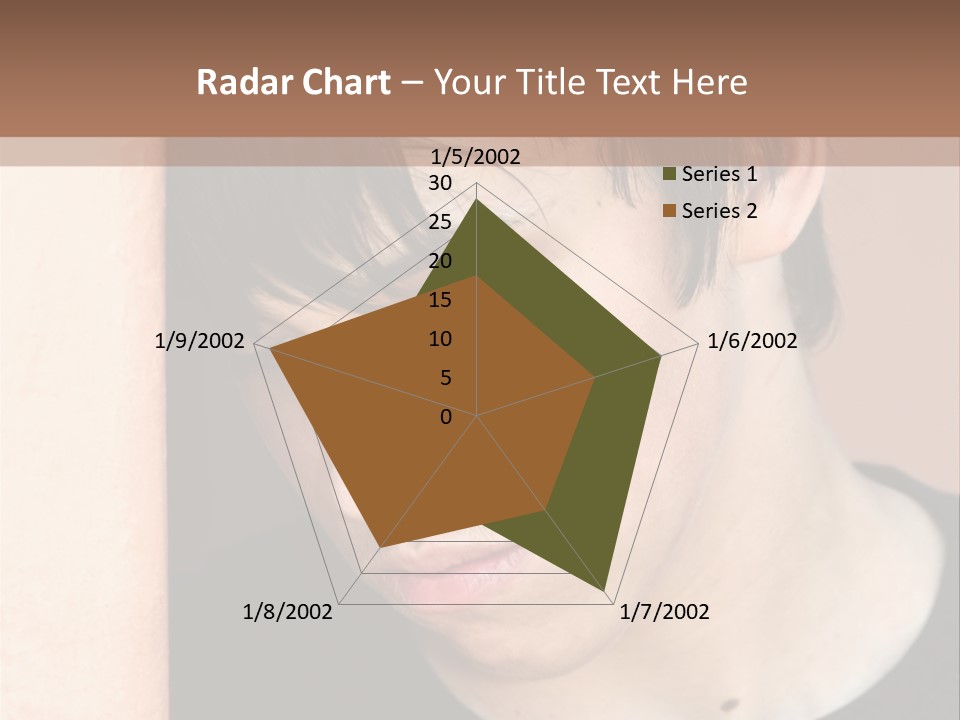A Young Man Leaning Against A Wall With His Eyes Closed PowerPoint Template