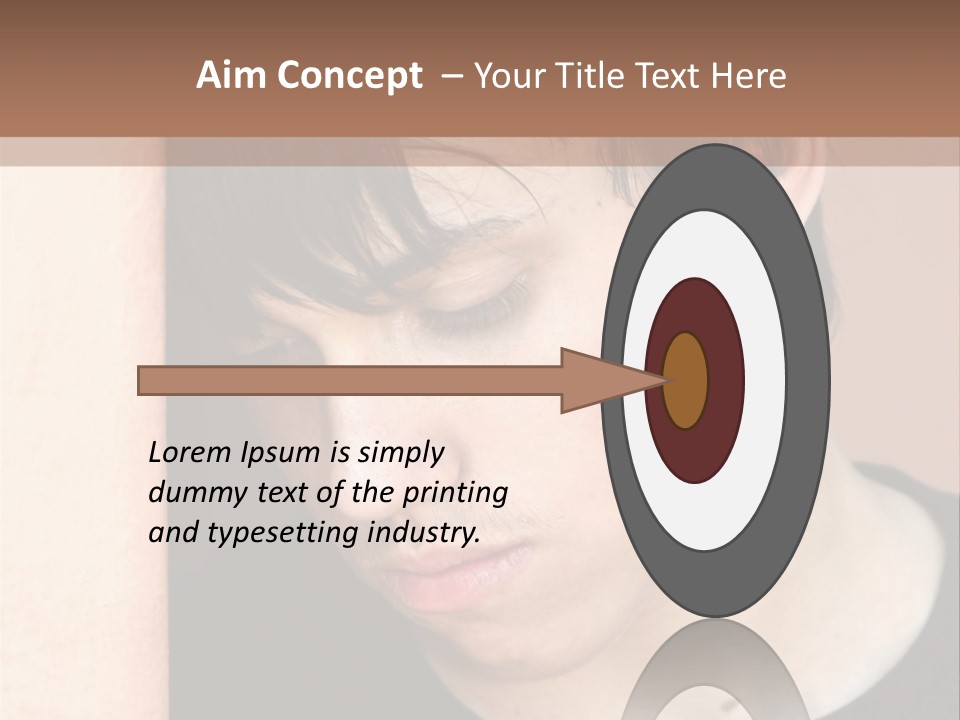 A Young Man Leaning Against A Wall With His Eyes Closed PowerPoint Template