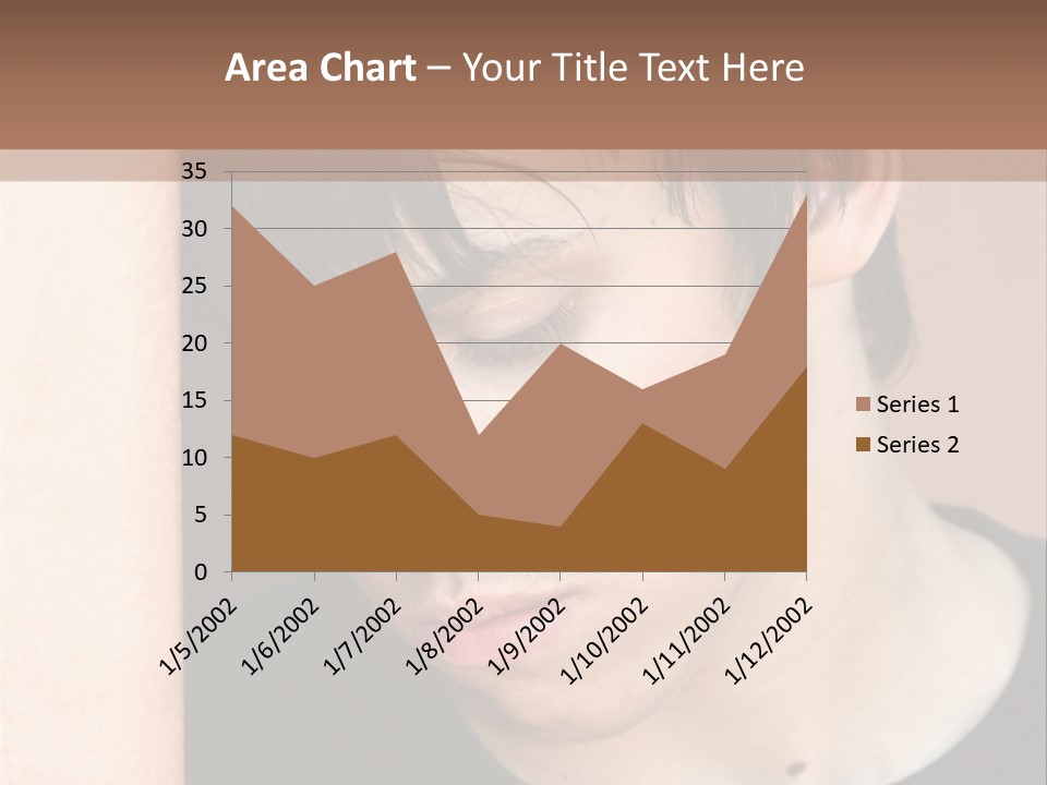 A Young Man Leaning Against A Wall With His Eyes Closed PowerPoint Template