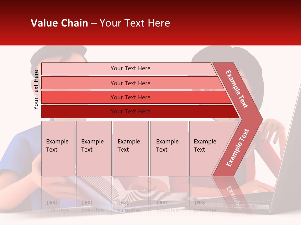 A Man And Woman Sitting At A Table With A Laptop PowerPoint Template