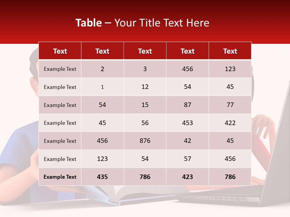 A Man And Woman Sitting At A Table With A Laptop PowerPoint Template