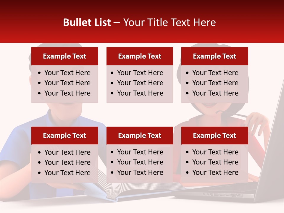 A Man And Woman Sitting At A Table With A Laptop PowerPoint Template