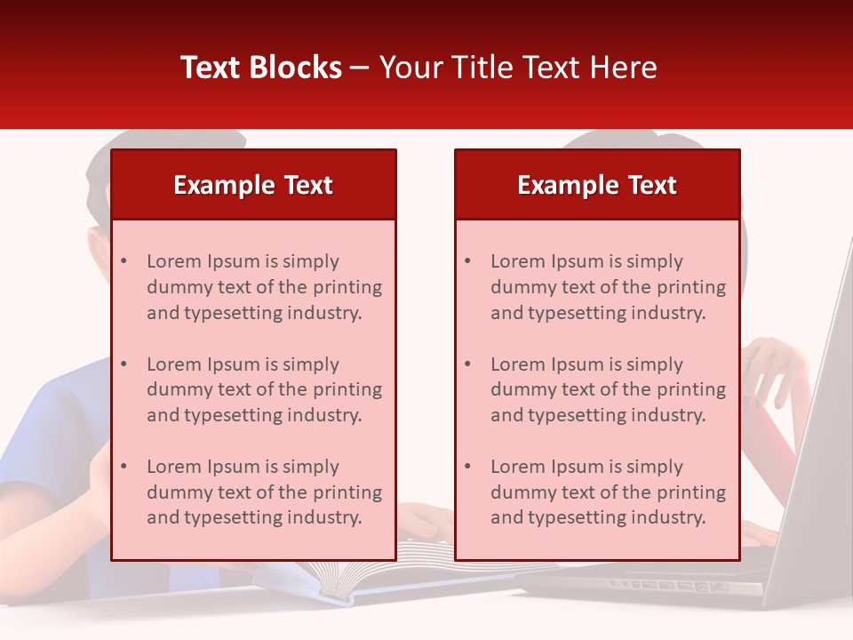 A Man And Woman Sitting At A Table With A Laptop PowerPoint Template