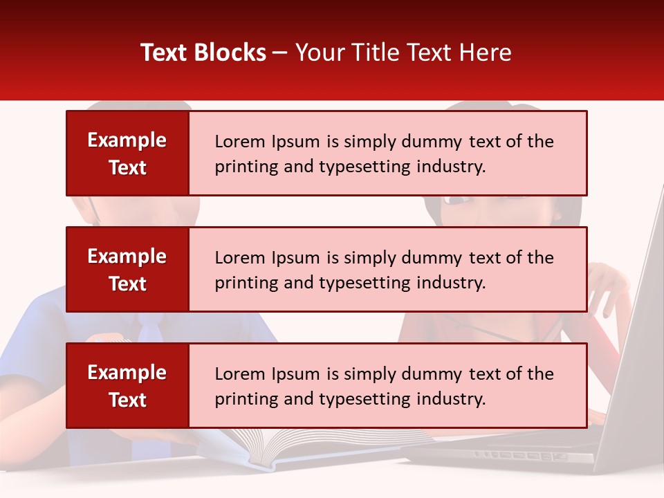 A Man And Woman Sitting At A Table With A Laptop PowerPoint Template