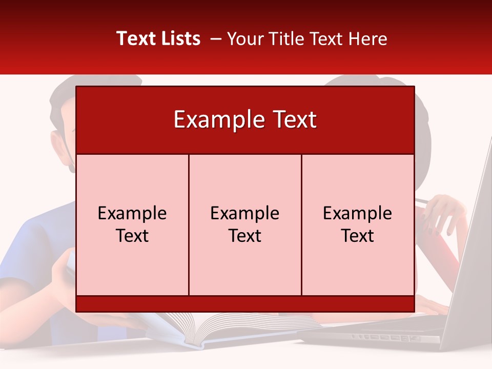A Man And Woman Sitting At A Table With A Laptop PowerPoint Template