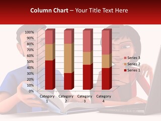A Man And Woman Sitting At A Table With A Laptop PowerPoint Template