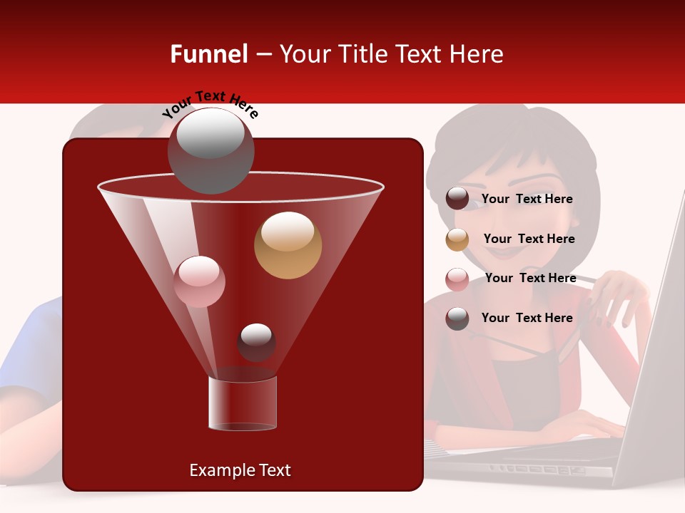 A Man And Woman Sitting At A Table With A Laptop PowerPoint Template