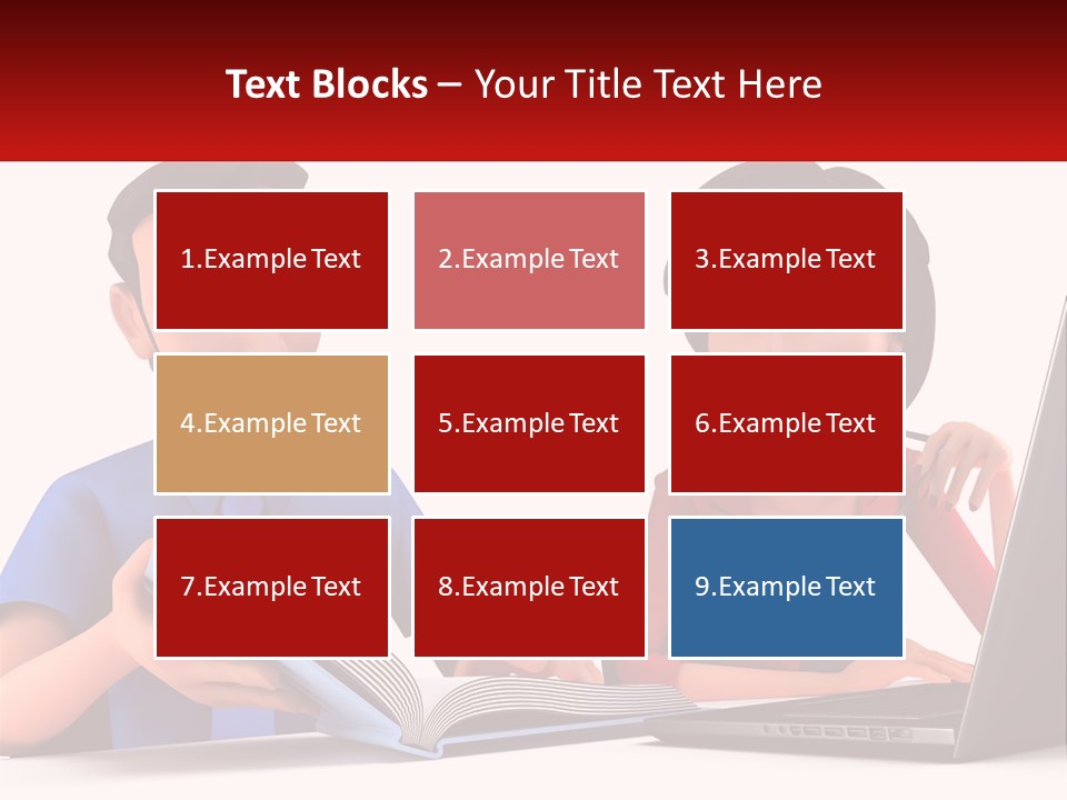 A Man And Woman Sitting At A Table With A Laptop PowerPoint Template