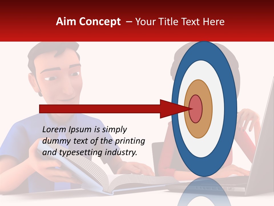 A Man And Woman Sitting At A Table With A Laptop PowerPoint Template