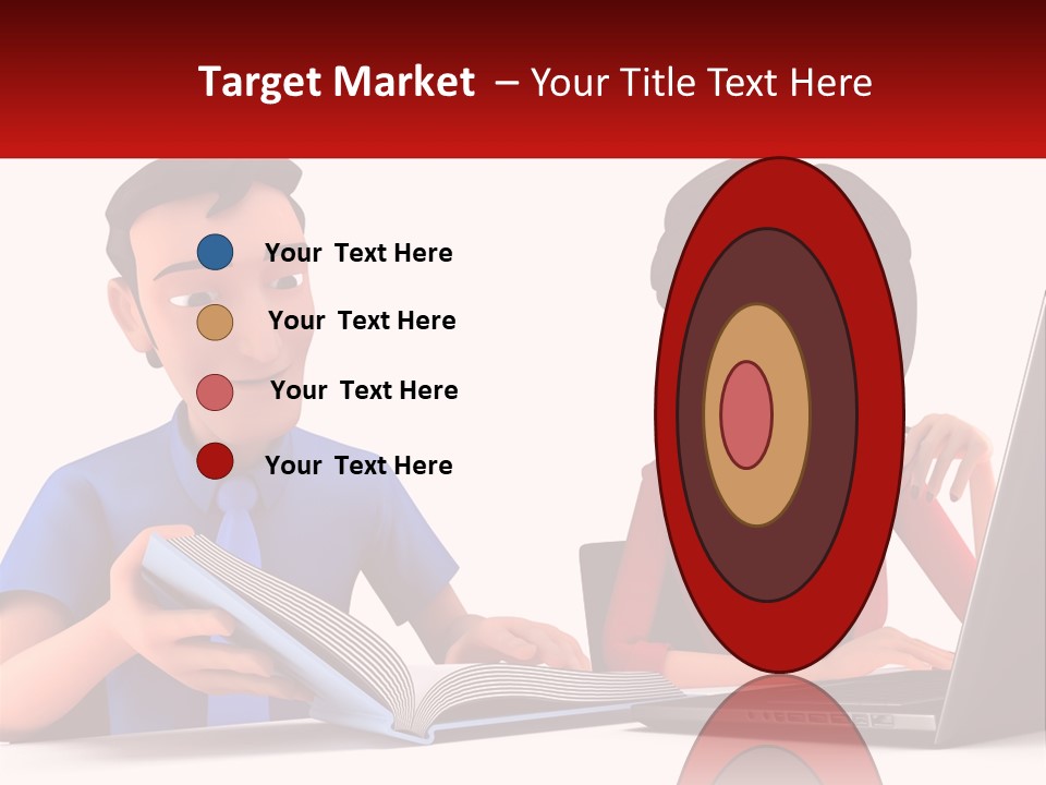 A Man And Woman Sitting At A Table With A Laptop PowerPoint Template