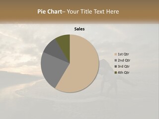 A Man And A Woman Are Kissing On The Beach PowerPoint Template