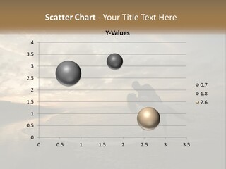 A Man And A Woman Are Kissing On The Beach PowerPoint Template