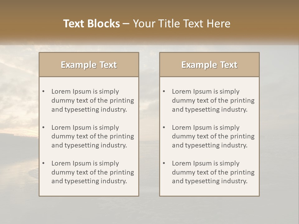 A Man And A Woman Are Kissing On The Beach PowerPoint Template