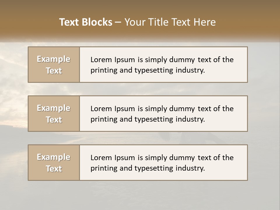 A Man And A Woman Are Kissing On The Beach PowerPoint Template