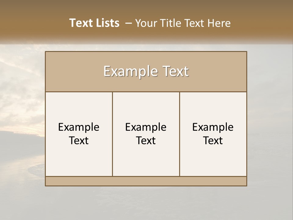 A Man And A Woman Are Kissing On The Beach PowerPoint Template
