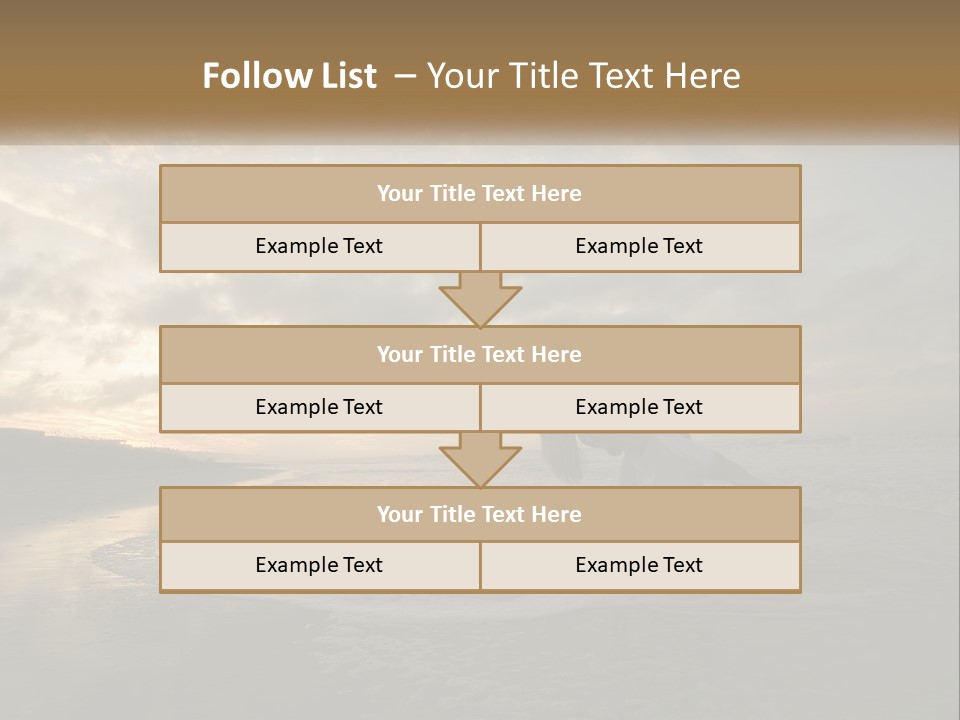 A Man And A Woman Are Kissing On The Beach PowerPoint Template