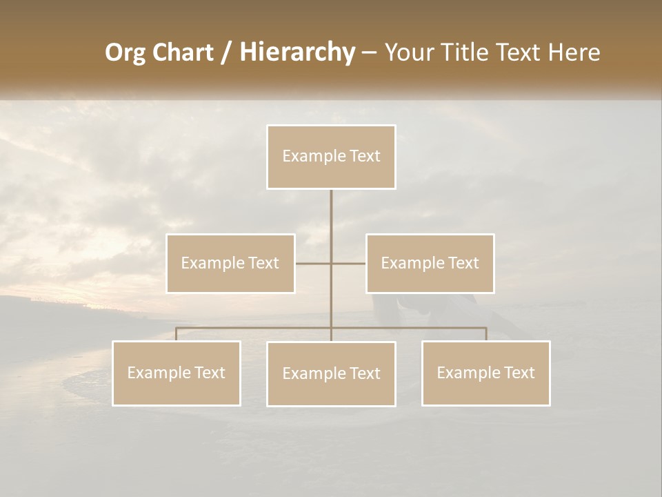 A Man And A Woman Are Kissing On The Beach PowerPoint Template