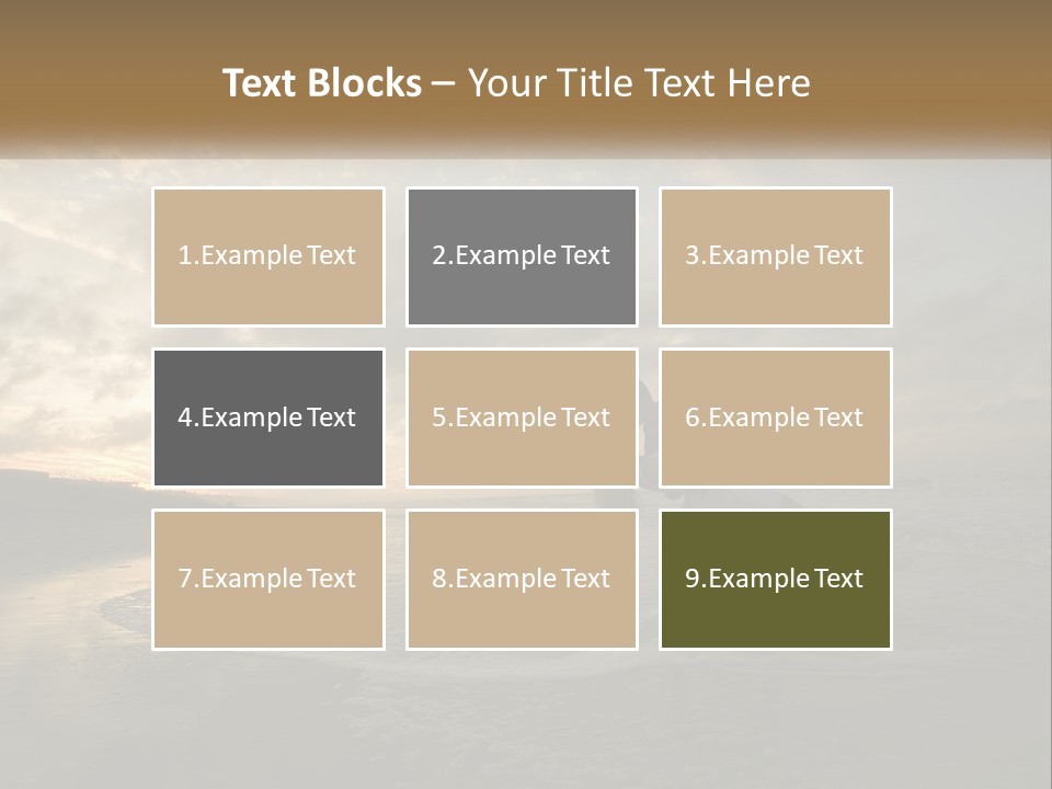 A Man And A Woman Are Kissing On The Beach PowerPoint Template