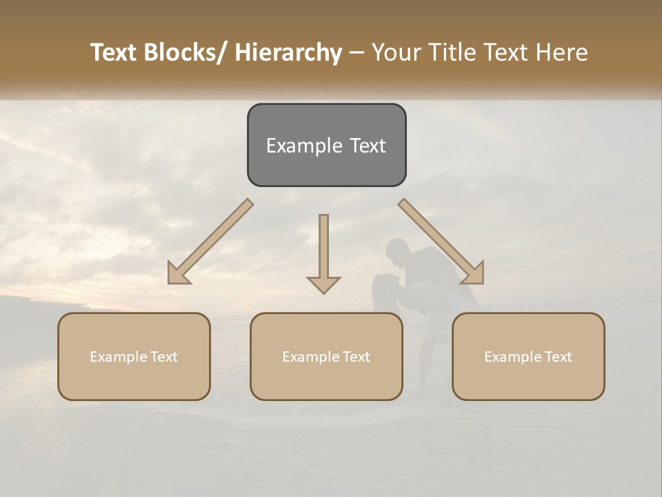 A Man And A Woman Are Kissing On The Beach PowerPoint Template