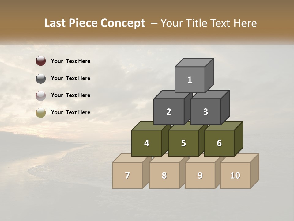 A Man And A Woman Are Kissing On The Beach PowerPoint Template