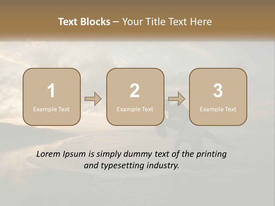 A Man And A Woman Are Kissing On The Beach PowerPoint Template