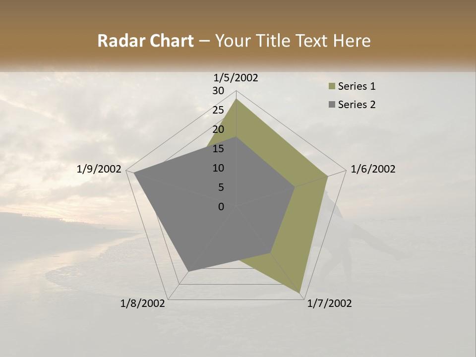 A Man And A Woman Are Kissing On The Beach PowerPoint Template