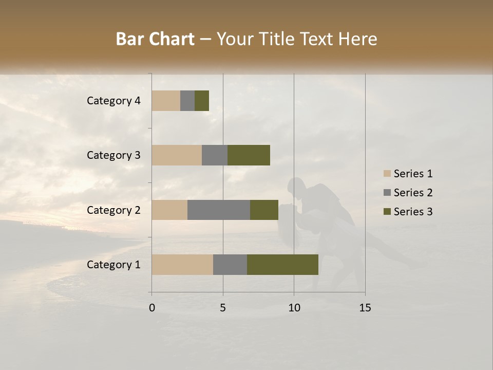 A Man And A Woman Are Kissing On The Beach PowerPoint Template