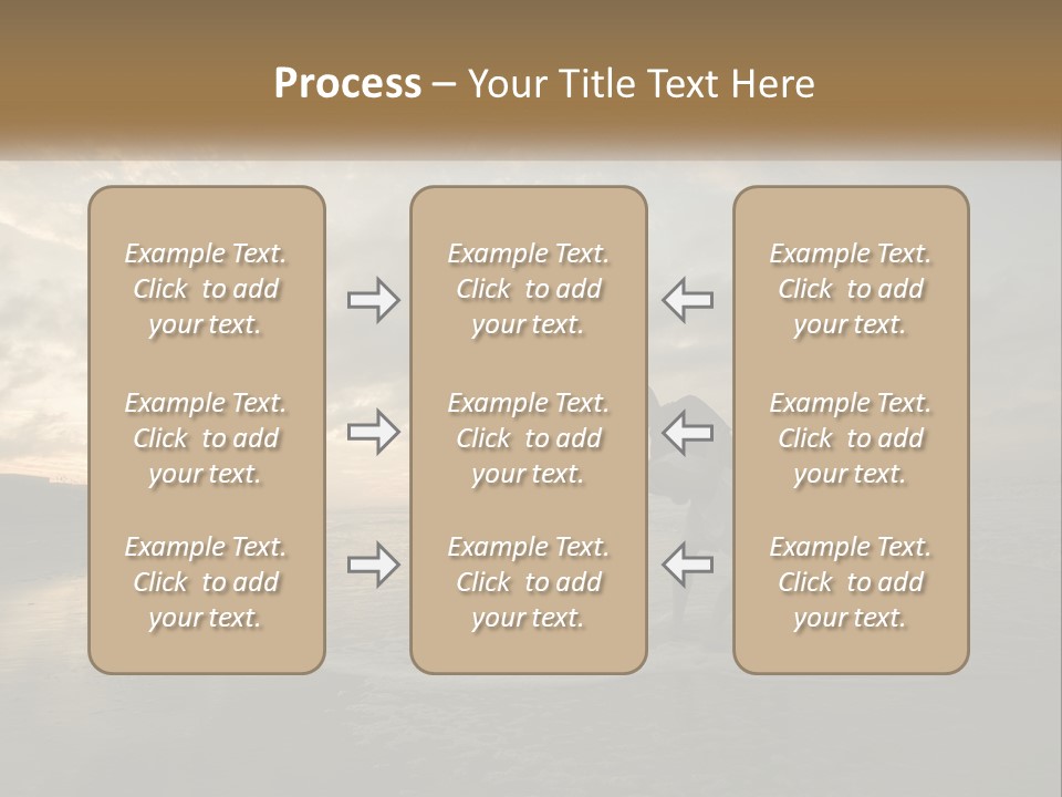 A Man And A Woman Are Kissing On The Beach PowerPoint Template