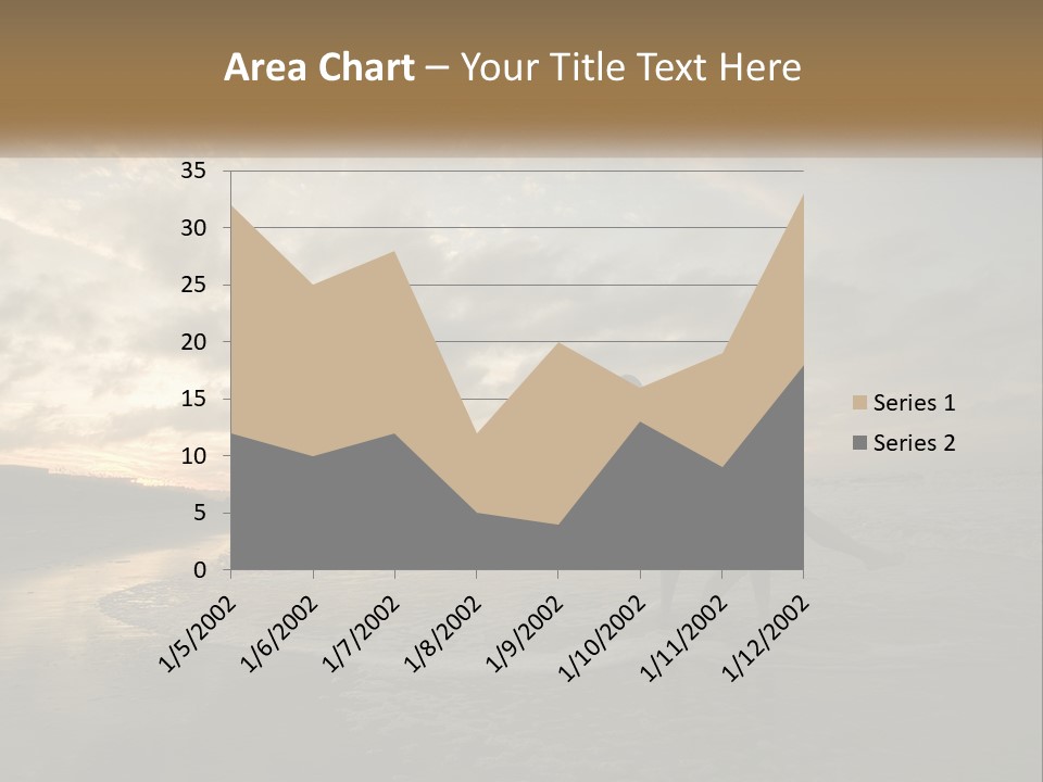 A Man And A Woman Are Kissing On The Beach PowerPoint Template