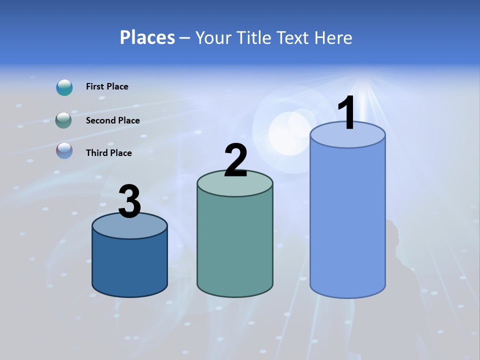 A Silhouette Of A Person Reaching Up To A Star PowerPoint Template