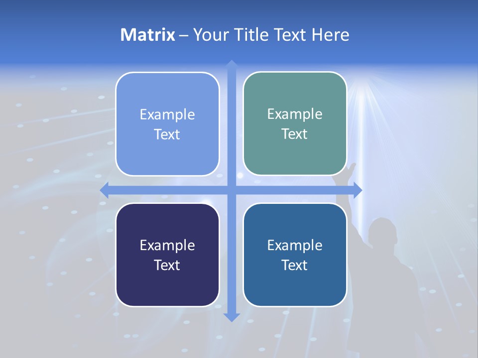 A Silhouette Of A Person Reaching Up To A Star PowerPoint Template