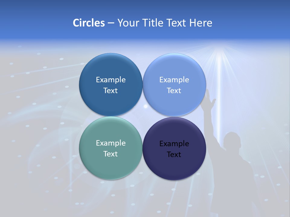 A Silhouette Of A Person Reaching Up To A Star PowerPoint Template