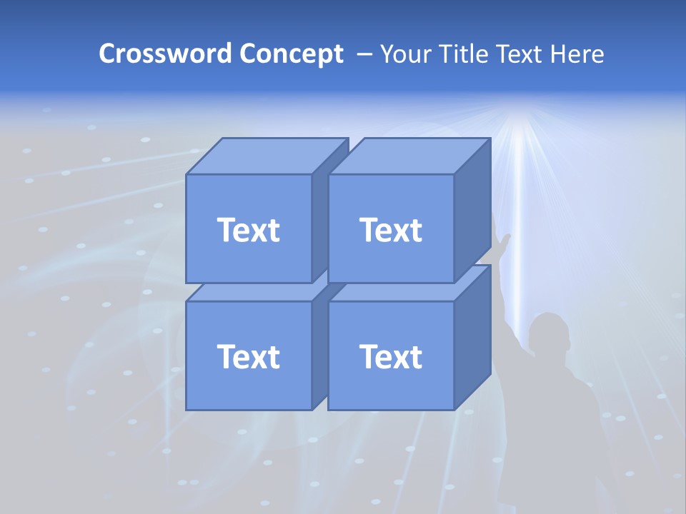 A Silhouette Of A Person Reaching Up To A Star PowerPoint Template