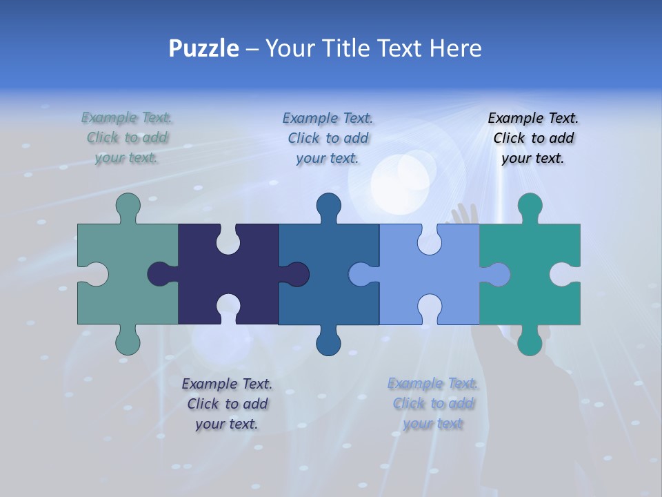 A Silhouette Of A Person Reaching Up To A Star PowerPoint Template