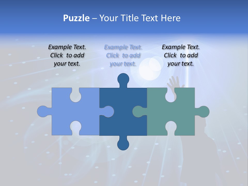 A Silhouette Of A Person Reaching Up To A Star PowerPoint Template