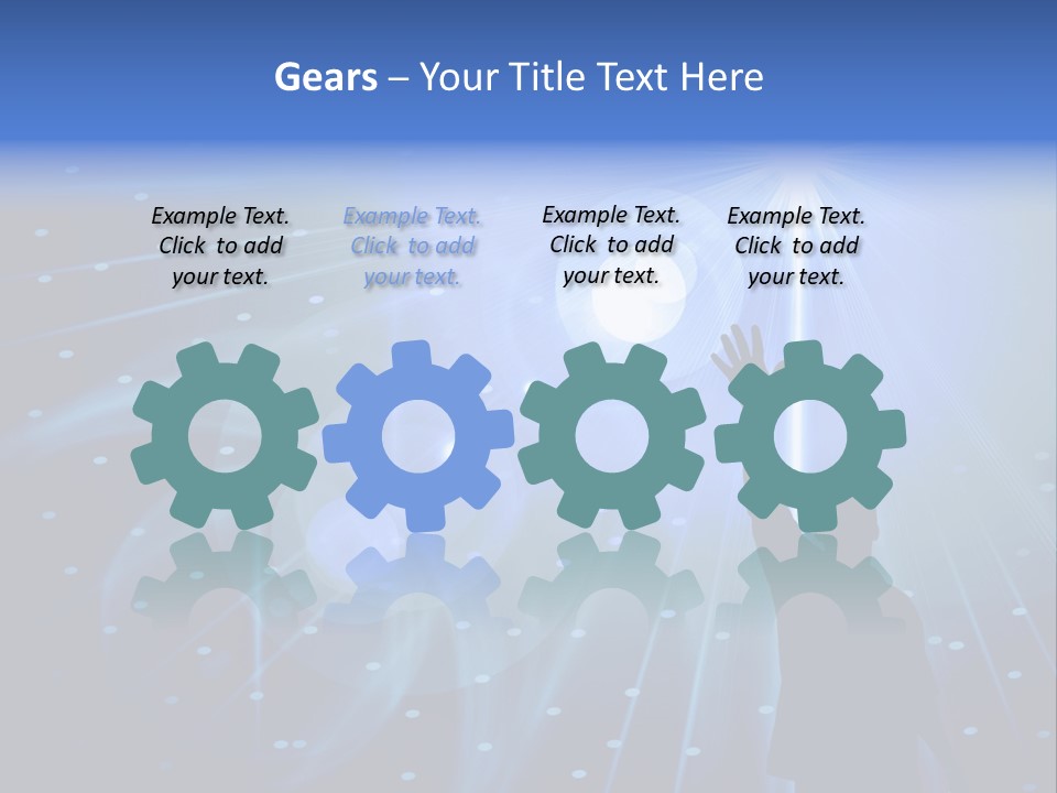 A Silhouette Of A Person Reaching Up To A Star PowerPoint Template