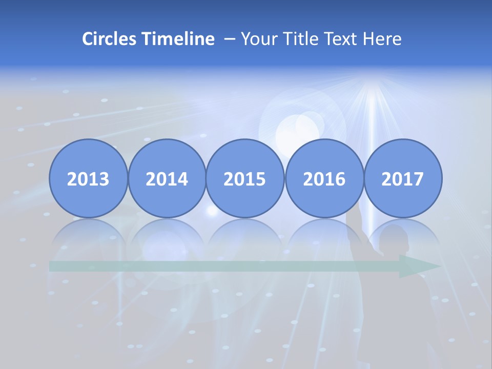 A Silhouette Of A Person Reaching Up To A Star PowerPoint Template