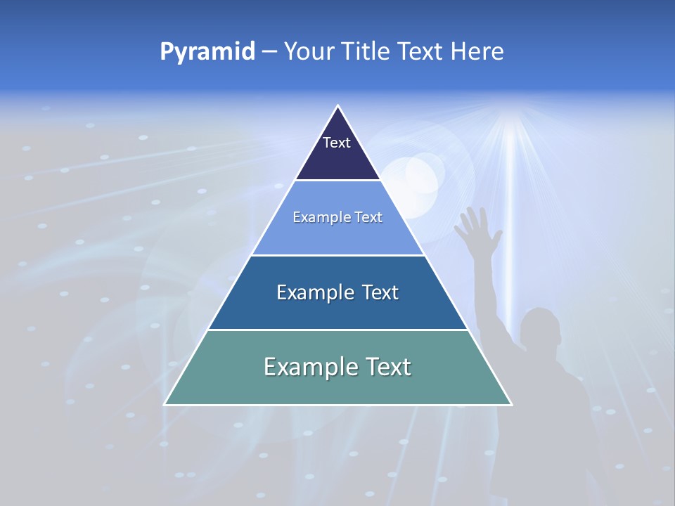 A Silhouette Of A Person Reaching Up To A Star PowerPoint Template