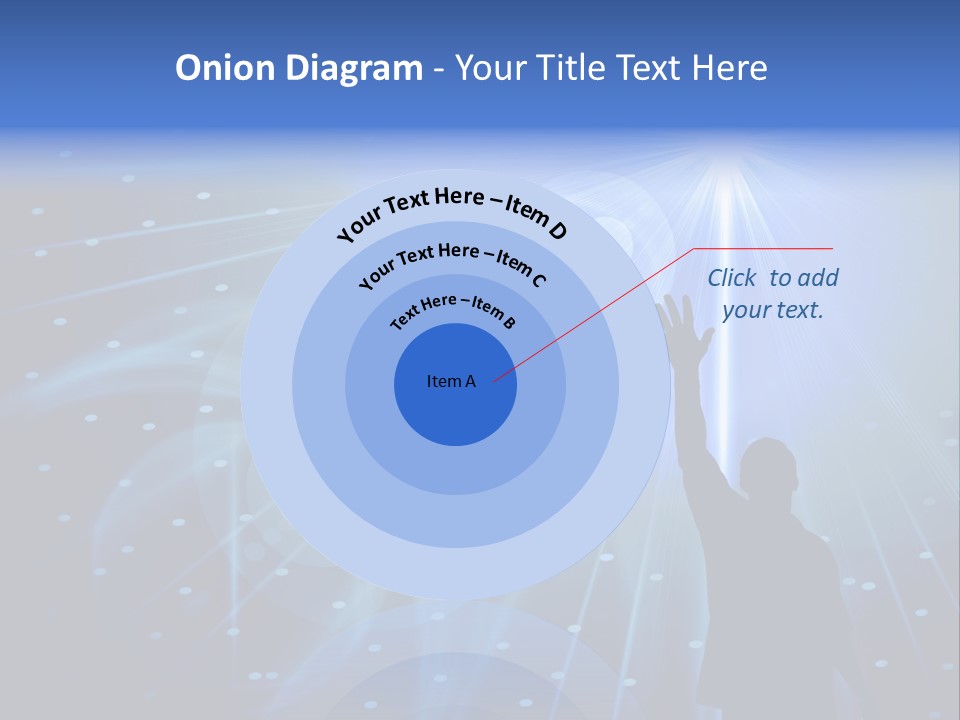 A Silhouette Of A Person Reaching Up To A Star PowerPoint Template