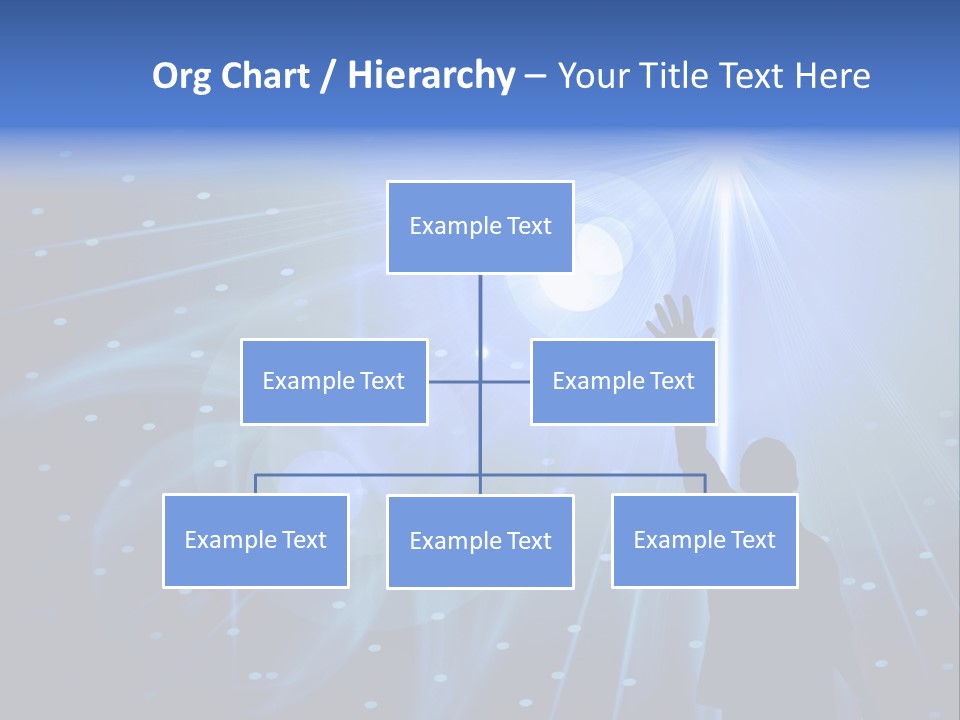 A Silhouette Of A Person Reaching Up To A Star PowerPoint Template
