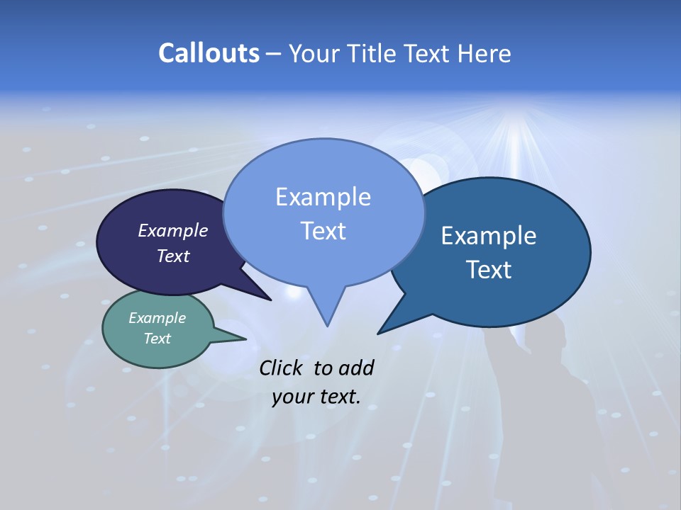 A Silhouette Of A Person Reaching Up To A Star PowerPoint Template