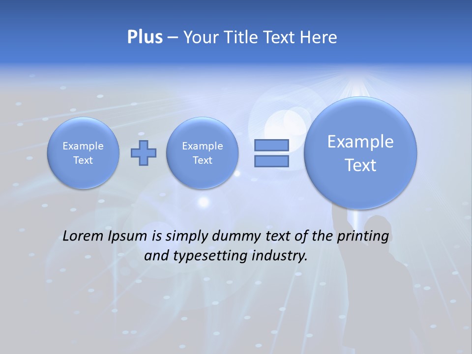A Silhouette Of A Person Reaching Up To A Star PowerPoint Template