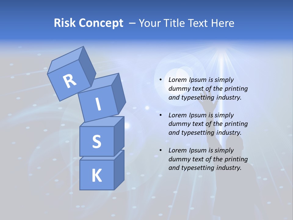 A Silhouette Of A Person Reaching Up To A Star PowerPoint Template