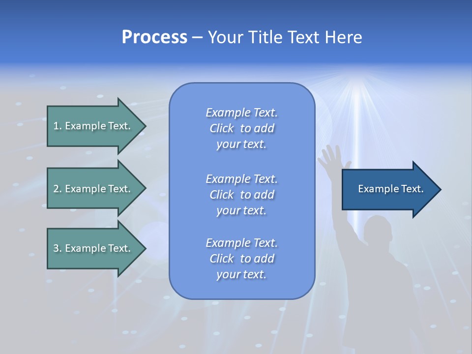 A Silhouette Of A Person Reaching Up To A Star PowerPoint Template