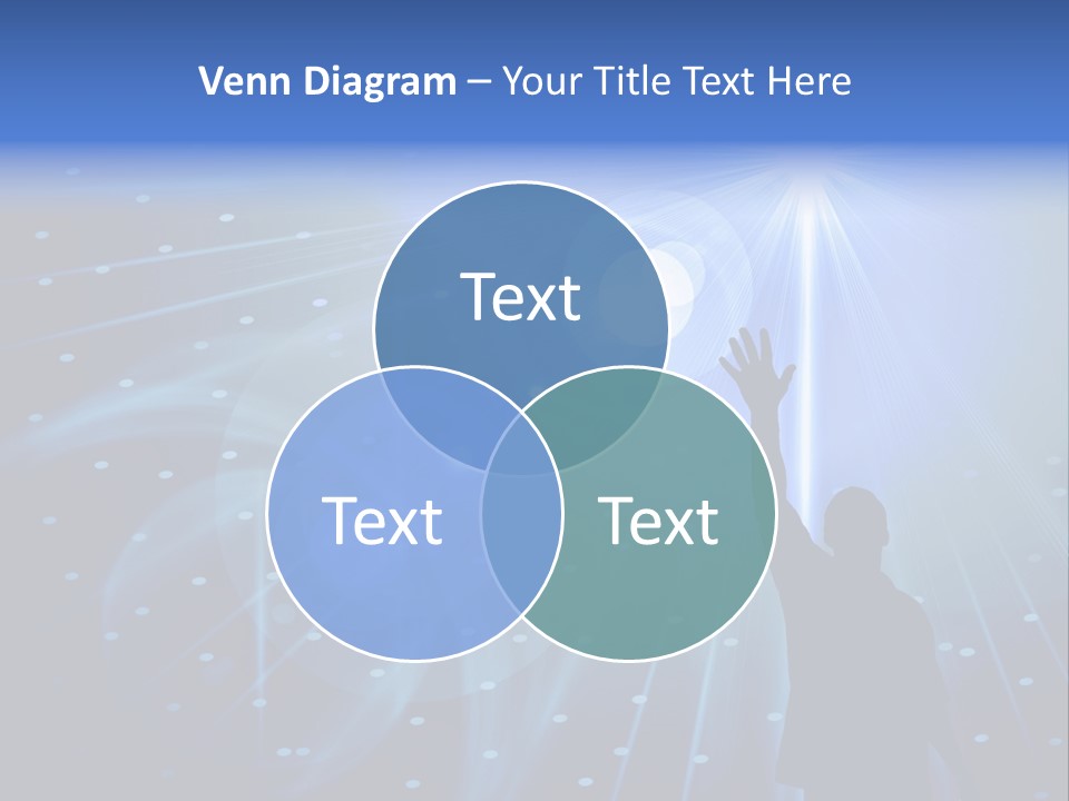 A Silhouette Of A Person Reaching Up To A Star PowerPoint Template