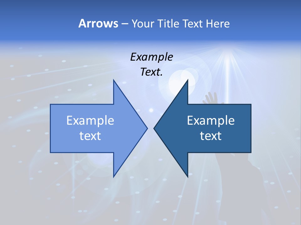 A Silhouette Of A Person Reaching Up To A Star PowerPoint Template