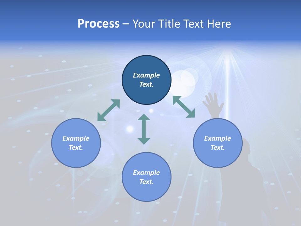 A Silhouette Of A Person Reaching Up To A Star PowerPoint Template