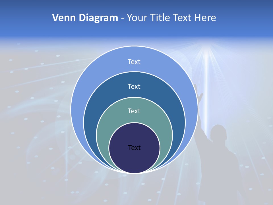 A Silhouette Of A Person Reaching Up To A Star PowerPoint Template