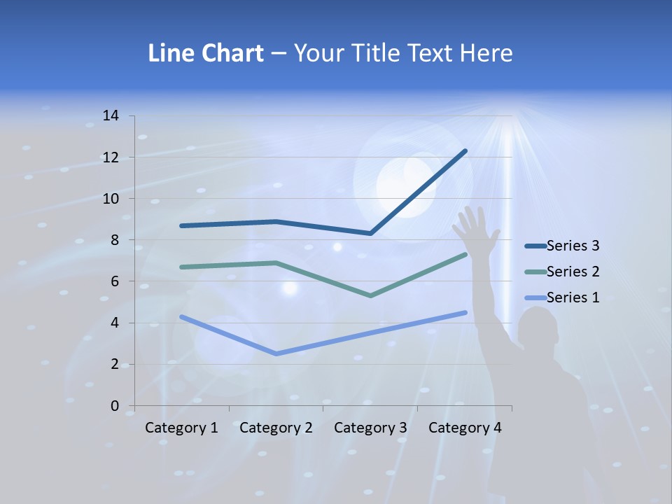 A Silhouette Of A Person Reaching Up To A Star PowerPoint Template
